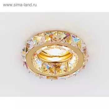 Светильник Ambrella light встраиваемый, MR16, GU5.3, цвет перламутровый, d=65 мм