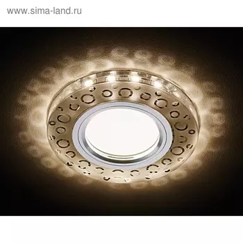 Светильник Ambrella light встраиваемый светодиодный, G5.3, 3Вт, цвет белый, d=60 мм