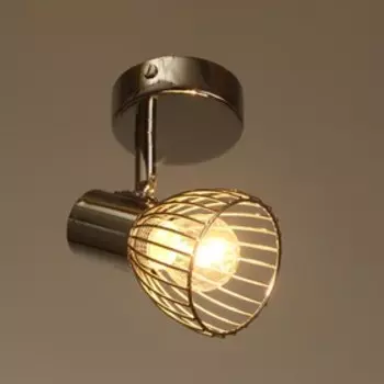 Светильник Амир 1х60Вт Е14 хром 19х10х13см