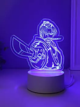 Светильник 3D RISALUX «Аниме. Воин», LED-ночник, RGB, от сети, 9.514.916 см