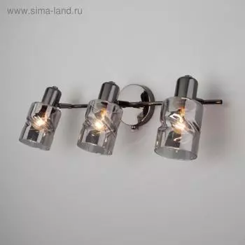Светильник Ansa, 3x40Вт E14, цвет чёрный жемчуг
