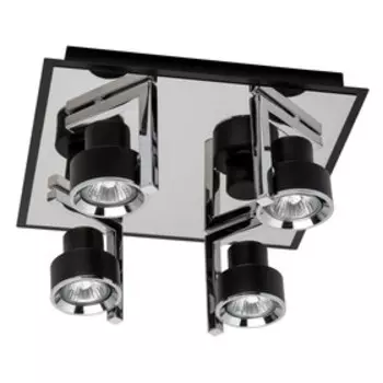 Светильник "Арно", 4x50Вт GU10, цвет чёрный, хром