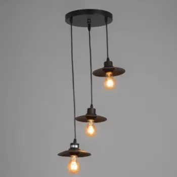 Светильник ЭкономСвет "Артена" 3x40Вт E27 черный 38х26х15-78 см.