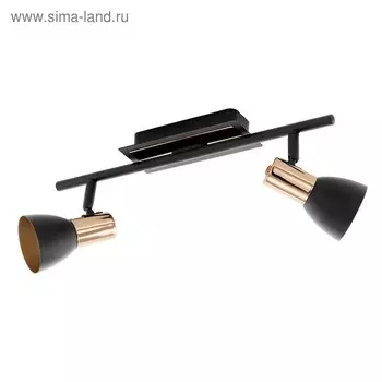 Светильник BARNHAM 2x3,3Вт GU10, чёрный 39,5x39,5 см