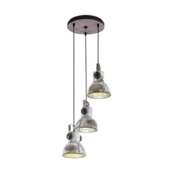 Светильник BARNSTAPLE 3x40Вт E27, коричневый, чёрный