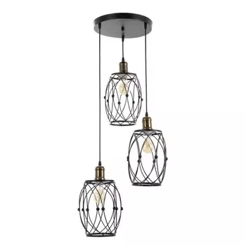 Светильник BayerLux 2763/3 E27 40Вт черный 40x40x4-115 см