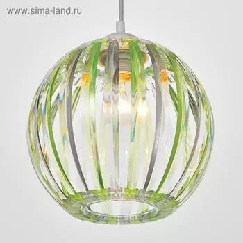 Светильник BayerLux 4330/1, 1хЕ27 15Вт,, зеленый/прозрачный 21х24+60 см