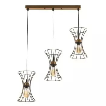 Светильник BayerLux "Анетта" 3хЕ27 40Вт золото 16х50х23-123см