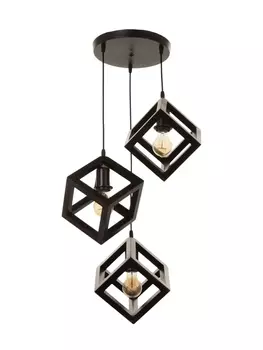 Светильник BayerLux ЭКО «Куб», 340 Вт, Е27, черный, 4444100 см