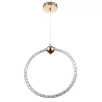 Светильник BayerLux "Круг" LED 32Вт золото 34,5х6х37-120 см