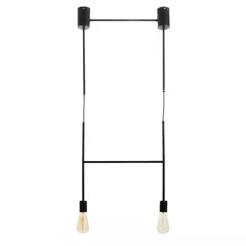 Светильник BayerLux "Лучик" 2хЕ27 40Вт черный 40х5х30-130см