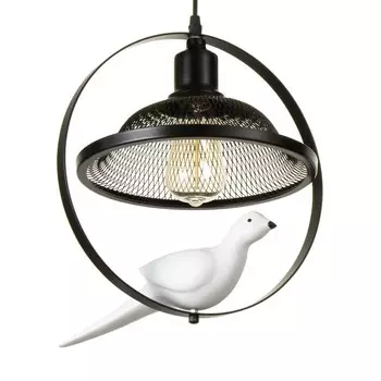 Светильник BayerLux "Птичка" E27 40Вт черно-белый 25х30х30 см