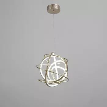 Светильник BayerLux "Ронда" LED 84Вт 6000К золото 28х28х100 см