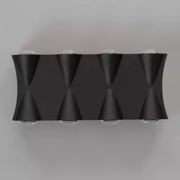 Светильник "Бисо" 8хLED 8Вт 4000К IP66 черный 19х4,5х8 см