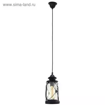 Светильник BRADFORD 1x60Вт E27, чёрный 14x14x110 см