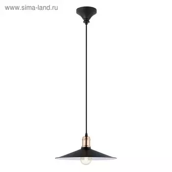 Светильник BRIDPORT 1x60Вт E27, чёрный, медь 36x36x110 см