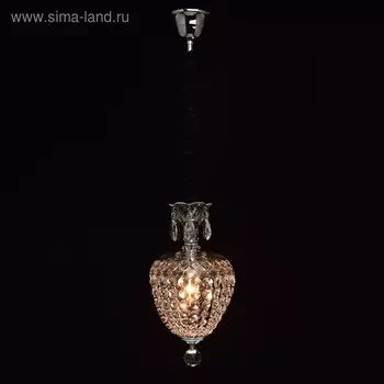 Светильник «Бриз», 1x40Вт E14, хром 20x20x160 см