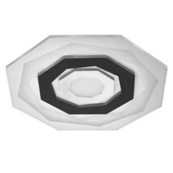 Светильник c ПДУ 69537/1 LED 144Вт диммер белый-черный 36х36х4,5 см BayerLux