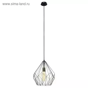 Светильник Carlton 1x60Вт E27 чёрный 31x31x110см