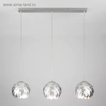 Светильник Cedro 3x60Вт E27 хром 80x18x120см