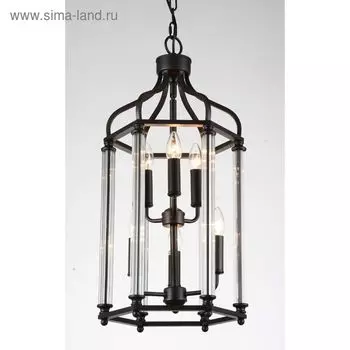 Светильник CELLULA 6x60Вт Е27 черный 30x30x120см