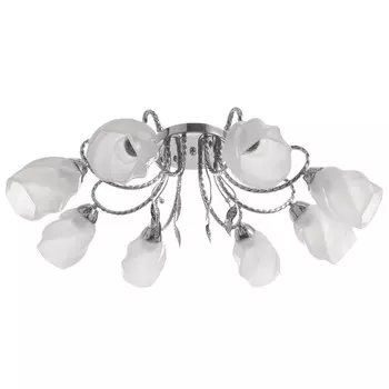 Светильник Charlotte 8х40Вт Е27 хром 75х75х23см