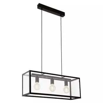 Светильник CHARTERHOUSE, 3x60Вт E27, цвет чёрный