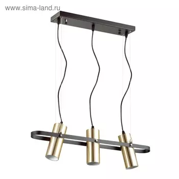 Светильник CLAIRE 3x5Вт GU10 чёрный