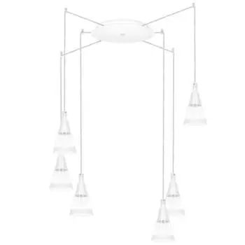 Светильник Cone, 6x40Вт GU10, цвет белый