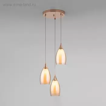 Светильник Cosmic, 3x15Вт E14, цвет золото