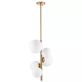 Светильник Croco, 5x40Вт E14, цвет латунь