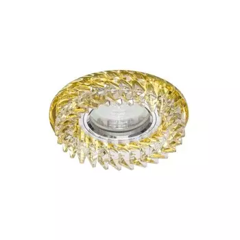 Светильник ЭкономСвет D2169 CR YL+CL, GU5.3 5x10Вт, цвет хром