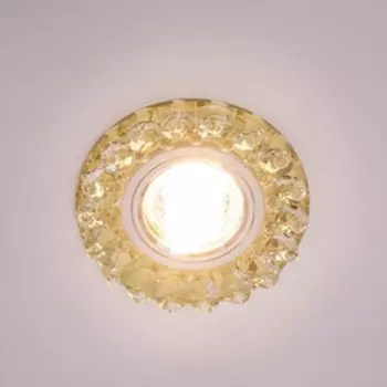 Светильник ЭкономСвет D2187 CR YL+CL, GU5.3 3x16Вт, цвет хром