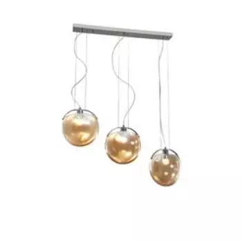 Светильник Dialma, 3x60Вт E27, цвет хром