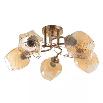 Светильник Diana 5х40Вт Е27 золото 52х52х22см