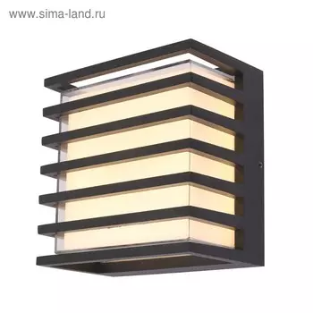 Бра Outdoor O020WL-L10B4K, LED, 10Вт, 16,6х10х16,6 см, 380Лм, цвет чёрный