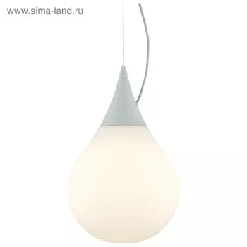 Светильник DROPI 1x60Вт E27 хром, белый 30x30x120см