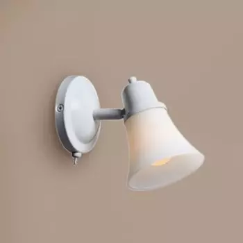 Светильник «Дубль-1», 1x60Вт E14, белый 21,5x12x12 см