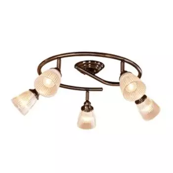 Светильник "Дюрен" 5x60Вт E14 бронза 45,5x43x14см