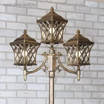 Светильник Elektrostandard, 3x60 Вт, E27, IP44, на столбе, h=2270 мм, Cassiopeya F/3