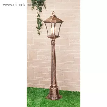 Светильник Elektrostandard, 60 Вт, E27, IP44, на столбе, h=1130 мм, Virgo F черное золото