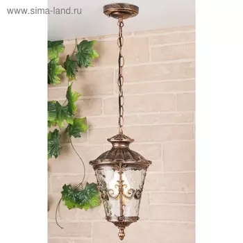 Светильник Elektrostandard, 60 Вт, E27, IP44, подвесной, Diadema H черное золото