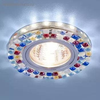 Светильник Elektrostandard MR16 GU5.3 2195 зеркальный/мульти, LED подсветка