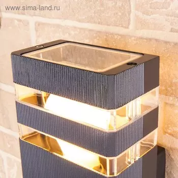Светильник Elektrostandard садово-парковый, 2х60Вт, E27, IP54, настенный, Techno 1449 черный