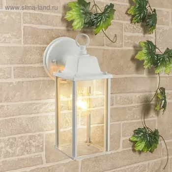 Светильник Elektrostandard садово-парковый, 60 Вт, E27, IP44, настенный, 1008D Brick белый