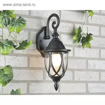 Светильник Elektrostandard садово-парковый, 60 Вт, E27, IP44, настенный, Orion черный