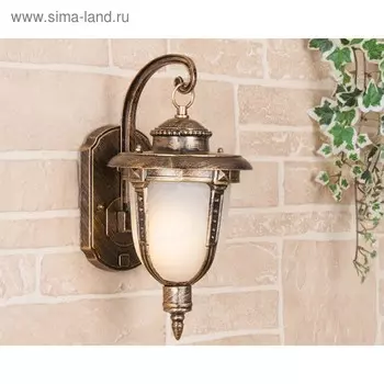 Светильник Elektrostandard садово-парковый, 60Вт, E27, IP44, настен., Atlas D черное золото