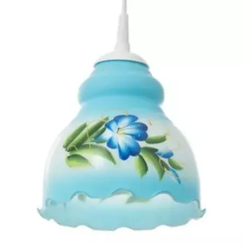 Светильник Елена 1 лампа E27 60 Вт мол. голубой