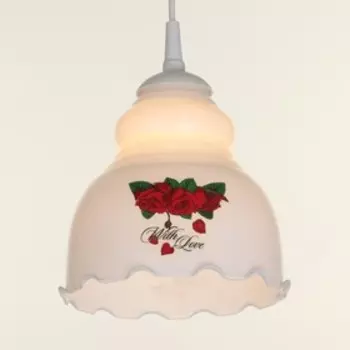 Светильник BayerLux "Елена" 1 лампа E27 60 Вт молочный ( рис.МИКС)