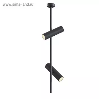 Светильник потолочный Technical C021CL-02B, 2хGU10, 50Вт, 20х77 см, цвет чёрный